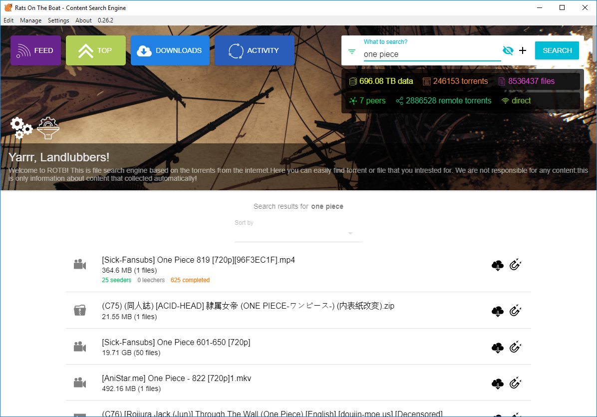 A lot of torrents