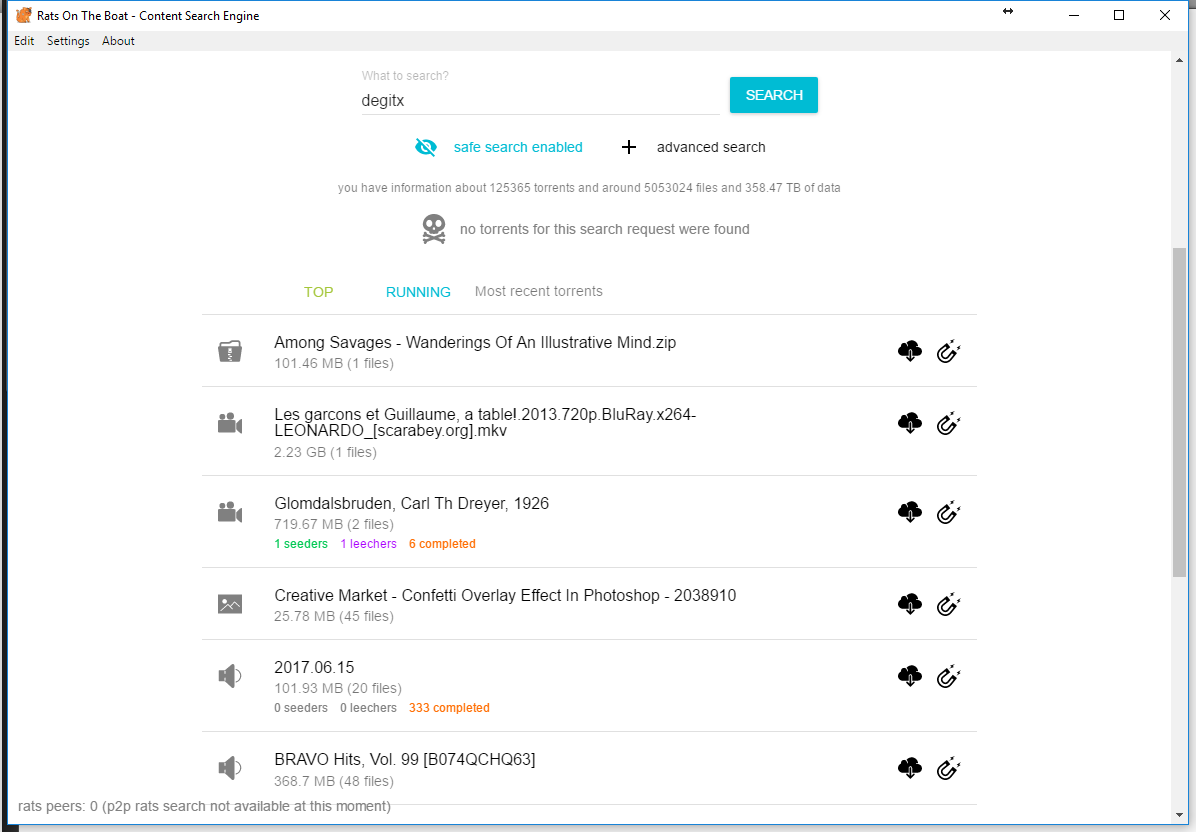 A lot of torrents